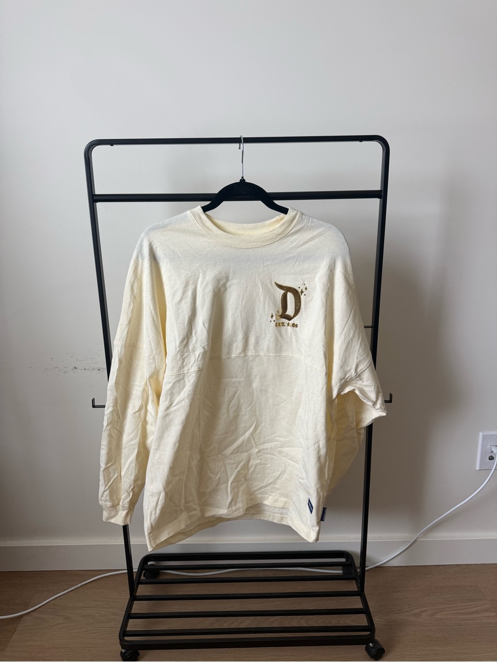 Disney Cream Spirit Jersey with Gold Glitter